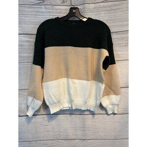 Shein Color Block Drop Shoulder Sweater Size 4/S